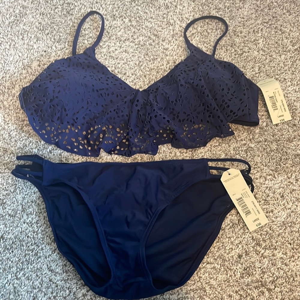 Juniors nwt 2 pc Arizona Sz L bathing suit=